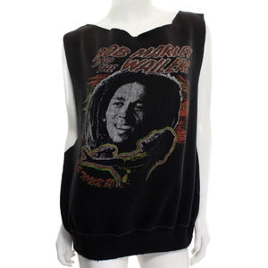 MadeWorn Unisex Bob Marley Wailers Tank Top US Tour 1980